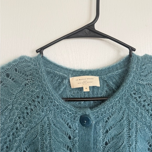 Sèzane Alma Cardigan in Peacock Blue - Picture 3 of 8